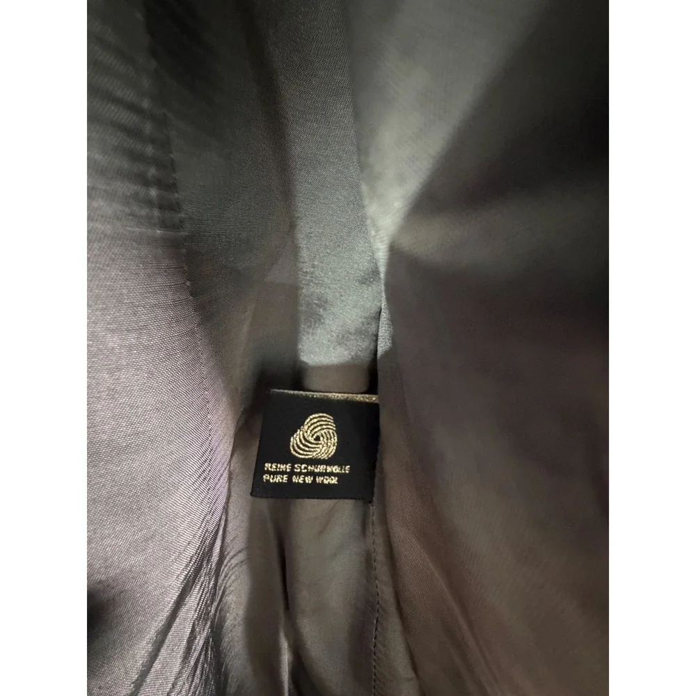 Rare 90s ESCADA by Margaretha Ley Grey Virgin Wool Blazer Made in Germany Sz 36